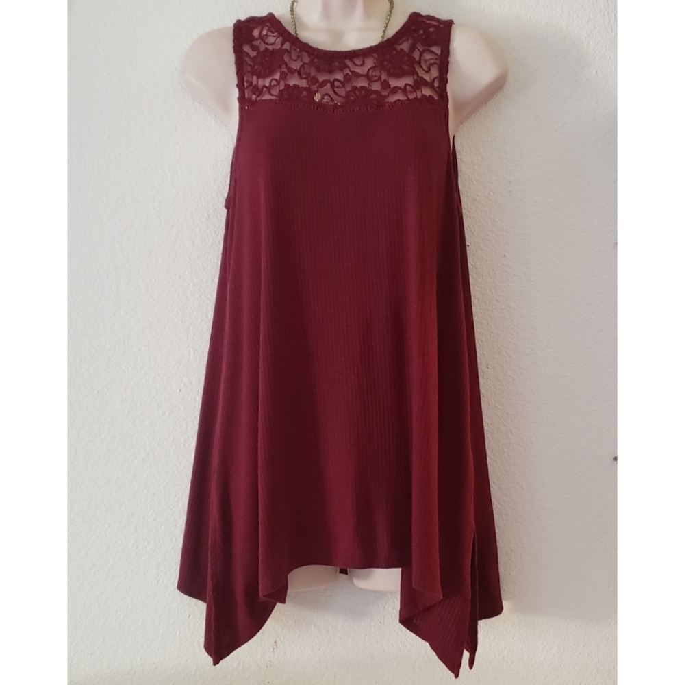 Faded Glory Burgandy Tunic